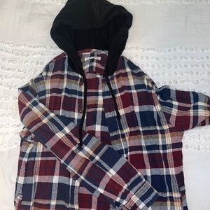 Men’s Small Pacsun Flannel Hoodie